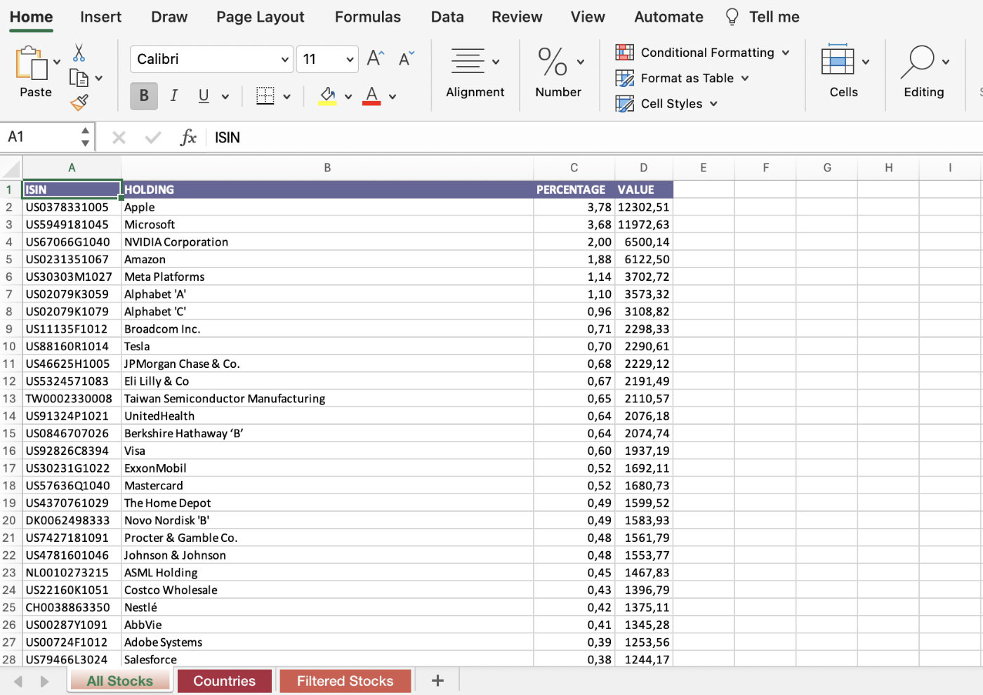 Pecuniator on Windows — Excel export