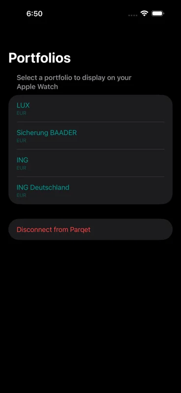 PulseFolio iOS companion app time period settings